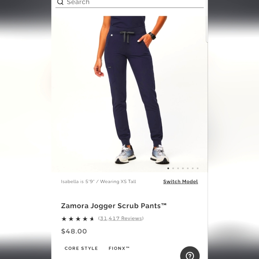 FIGS Zamora Jogger Women's Navy XL Tall